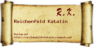 Reichenfeld Katalin névjegykártya